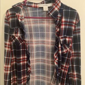 red and blue flannel